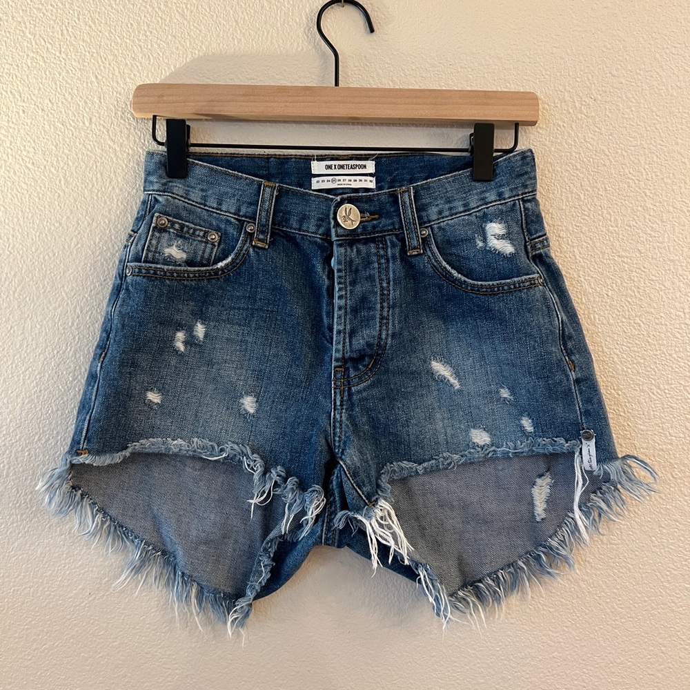 OneTeaspoon Women's Blue Shorts size 25